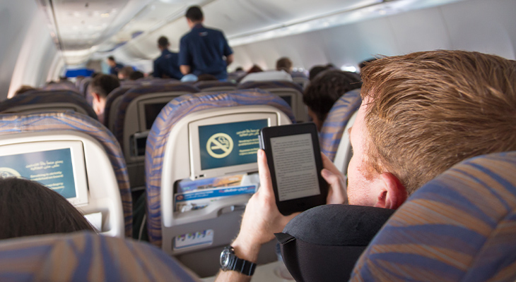 E-reader vliegtuig