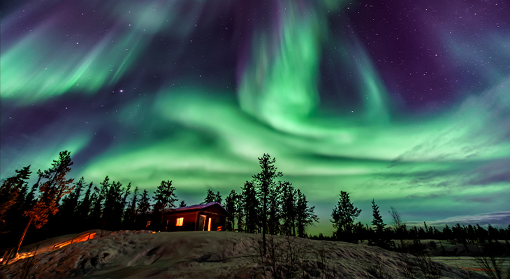 Noorderlicht in Yellowknife, Canada Noorderlicht in Yellowknife, Canada