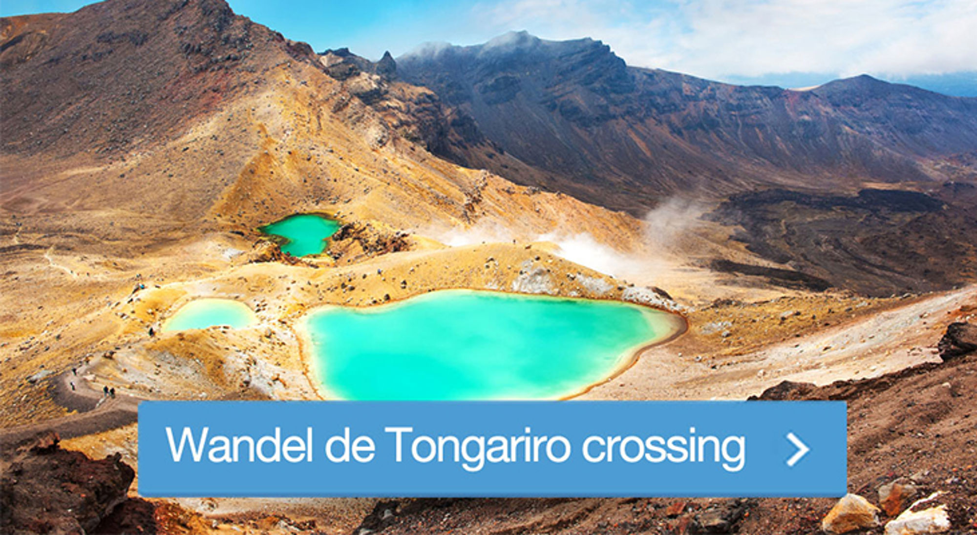 Tongariro crossing in Nieuw-Zeeland