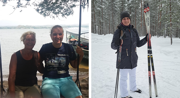 Lisa op reis met Sawadee