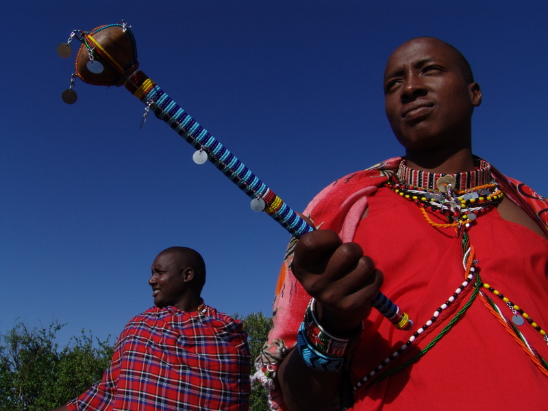 twee maasai mannen 