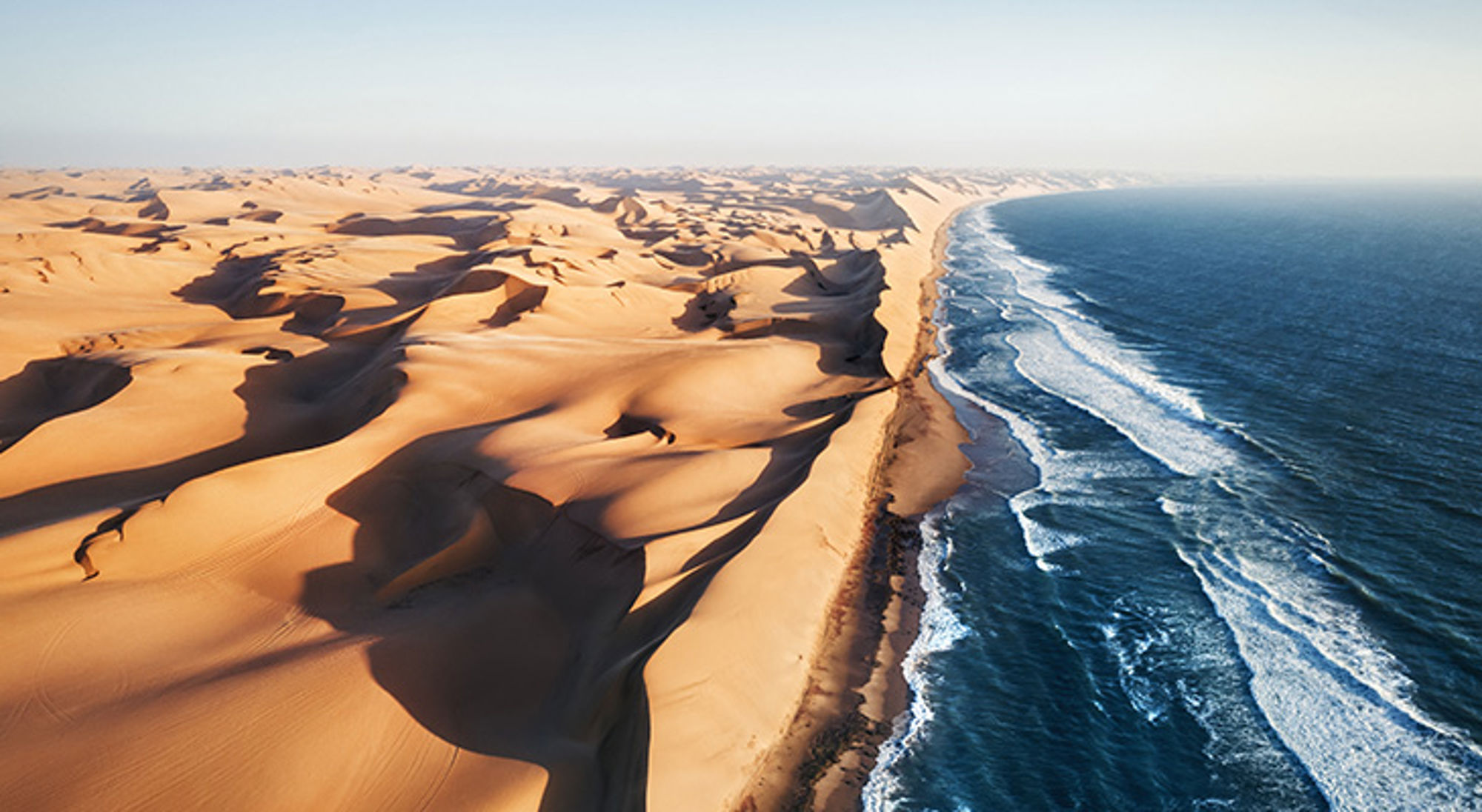 Luchtfoto van de Skeleton Coast Luchtfoto van de Skeleton Coast