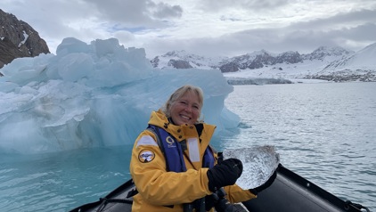 Laura in Spitsbergen