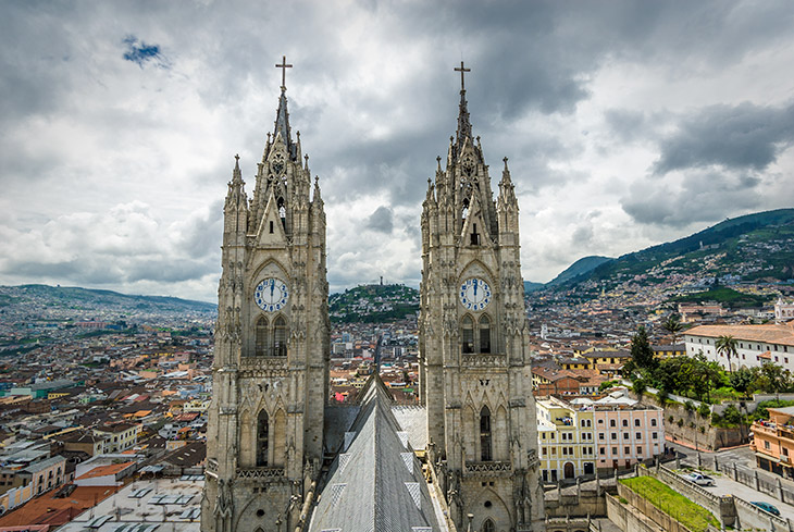 Kathedraal in Quito, Ecuador Kathedraal in Quito, Ecuador