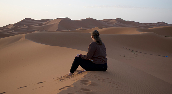 Carolien in de woestijn Carolien in de woestijn