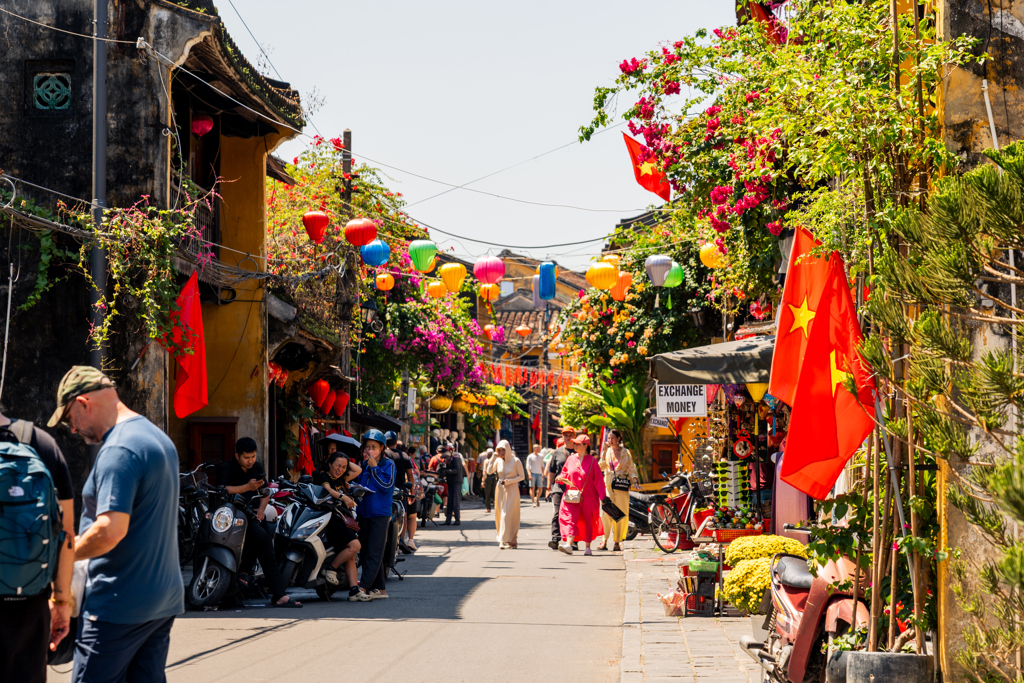 Straatleven in Hoi An, Vietnam
