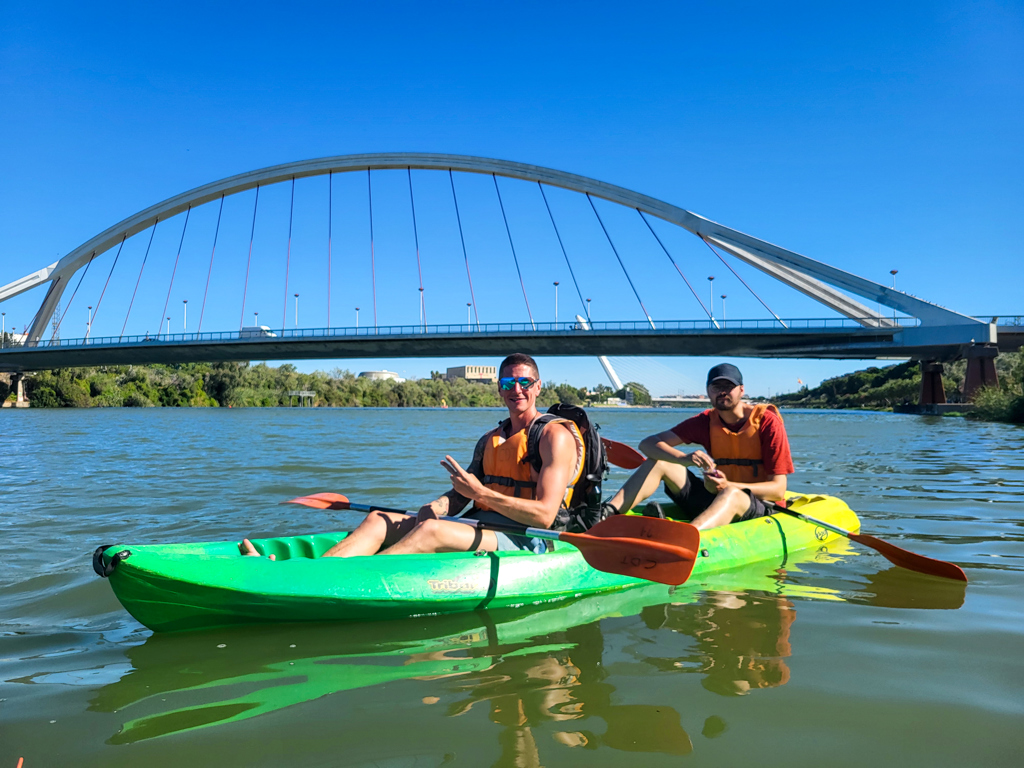 Kajakken in Sevilla