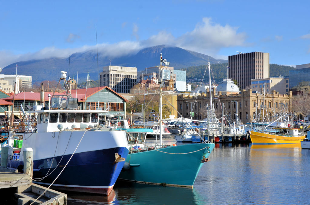 Hobart haven Tasmanië