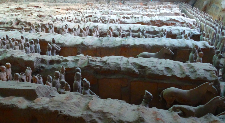 Terracottaleger in China Terracottaleger in China