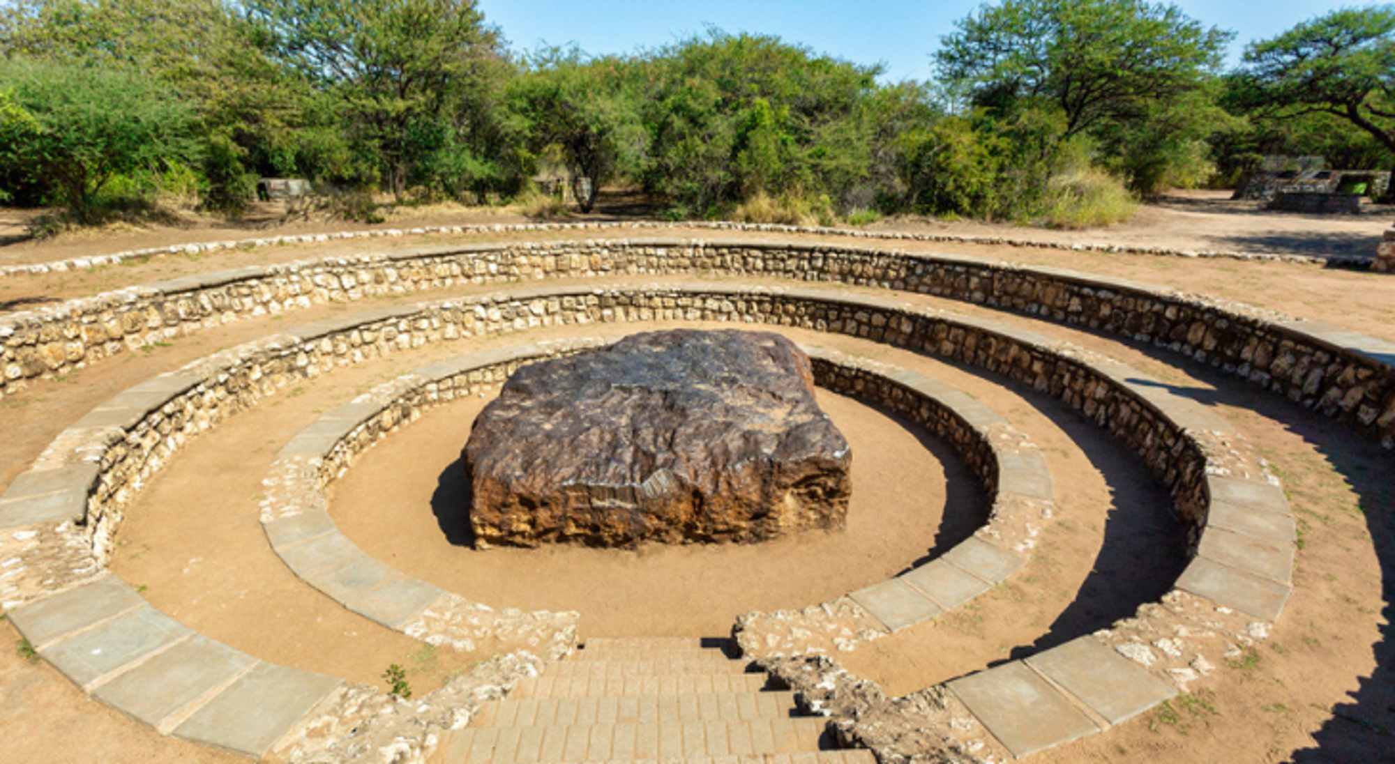 De Hoba meteoriet in Grootfontein, Namibië