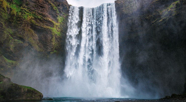 Skogafoss waterval in IJsland Skogafoss waterval in IJsland