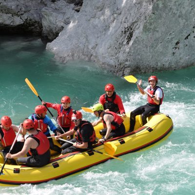 Raften Soca rivier