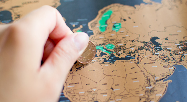 Cadeau voor reiziger wereldkaart Cadeau voor reiziger wereldkaart