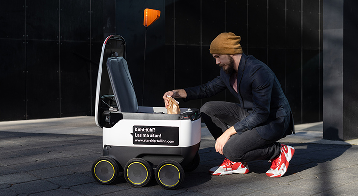 Robot bezorger Robot bezorger