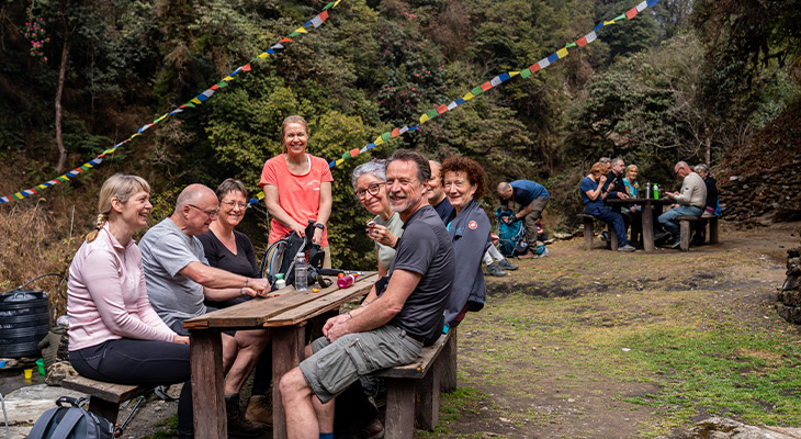 Ghorepani trekking onderweg