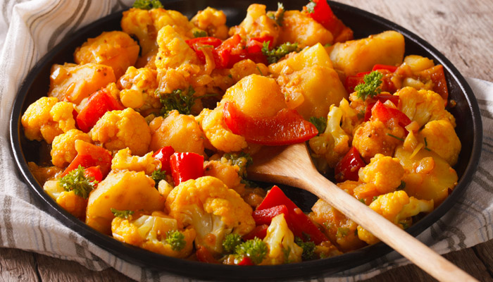 aloo gobi gerecht in india aloo gobi gerecht in india