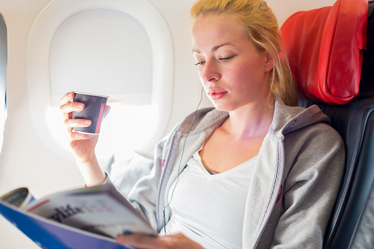 Entertainment op een lange vlucht