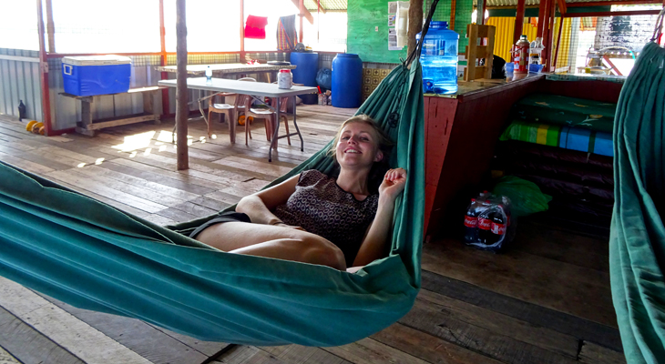 chillen in een hangmat