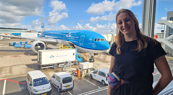 Celina op Schiphol Celina op Schiphol