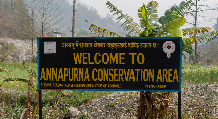 Annapruna gebied Nepal