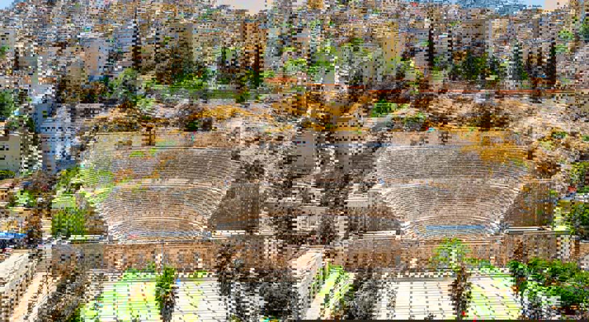 Romeins theater Amman Jordanië Romeins theater Amman Jordanië