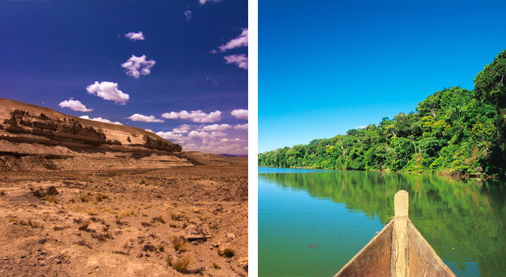 Diverse landschappen in Peru Diverse landschappen in Peru
