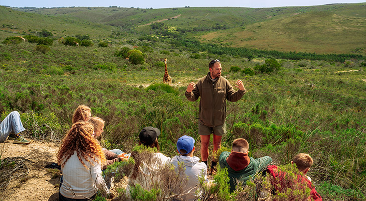 Uitleg ranger Zuid-Afrika
