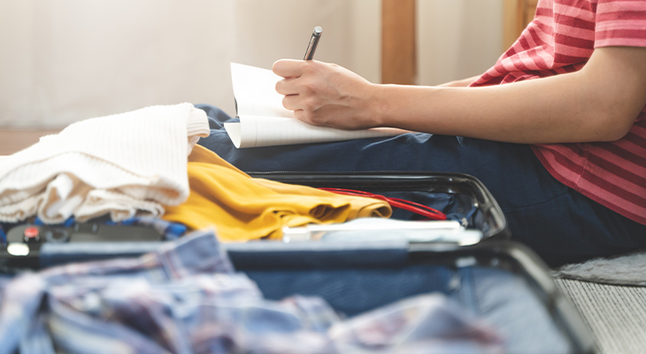 Checklist bagage inpakken