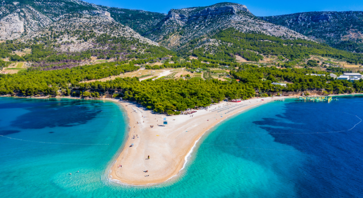 Zlatni Rat in Kroatië Zlatni Rat in Kroatië