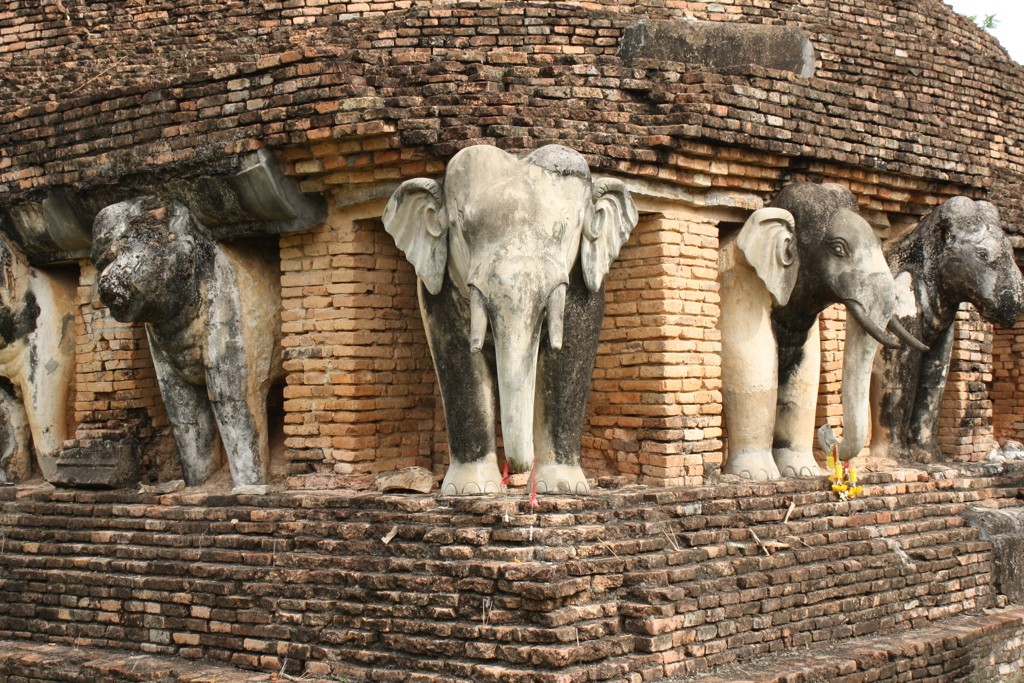 Olifantentempel in Sukhothai