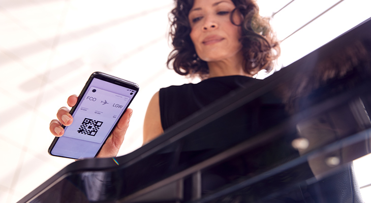 Digitale boarding pass