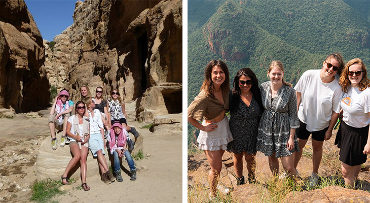 Céline in Jordanië & Zuid-Afrika