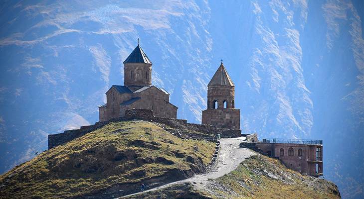 Gergeti Trinity Church in Stepantsminda Gergeti Trinity Church in Stepantsminda